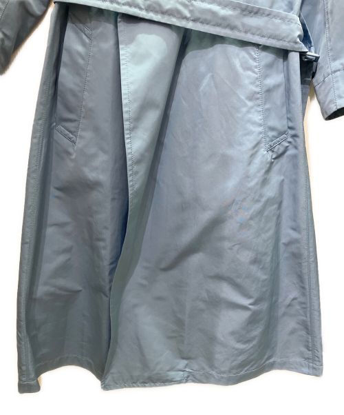 MaxMara（マックスマーラ）MaxMara (マックスマーラ) ベルテッドスプリングコート ブルー サイズ:36の古着・服飾アイテム