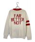 GUCCI (グッチ) スローガンカーディガン アイボリー×レッド サイズ:XS：47800円