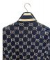 中古・古着 GUCCI (グッチ) GGジャガードコットンジャケット ネイビー サイズ:L：84800円