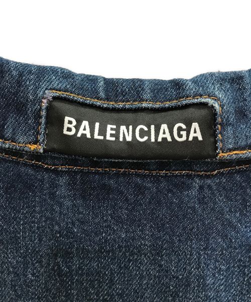 BALENCIAGA（バレンシアガ）BALENCIAGA (バレンシアガ) アップサイドダウンデニムジャケット ブルー サイズ:38の古着・服飾アイテム
