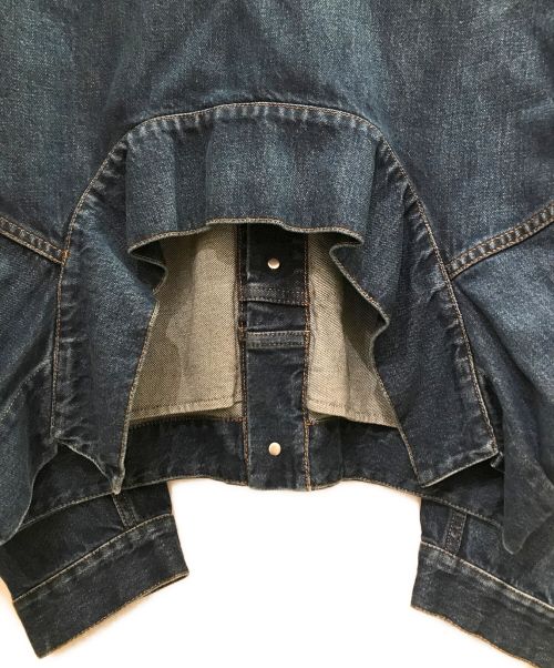 BALENCIAGA（バレンシアガ）BALENCIAGA (バレンシアガ) アップサイドダウンデニムジャケット ブルー サイズ:38の古着・服飾アイテム