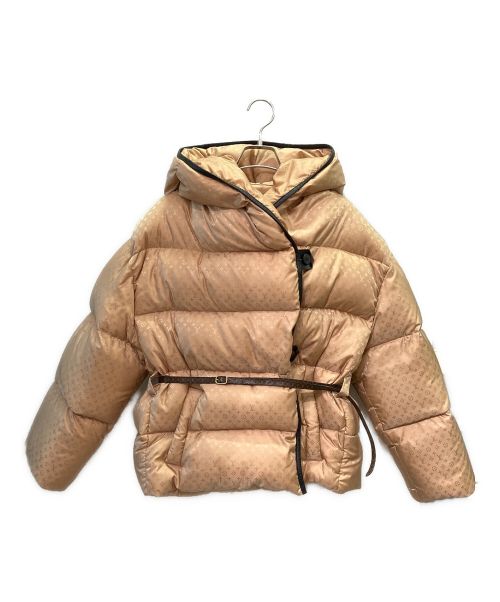LOUIS VUITTON（ルイ ヴィトン）LOUIS VUITTON (ルイ ヴィトン) フーデッドダウンジャケット シャンパンゴールド サイズ:38の古着・服飾アイテム