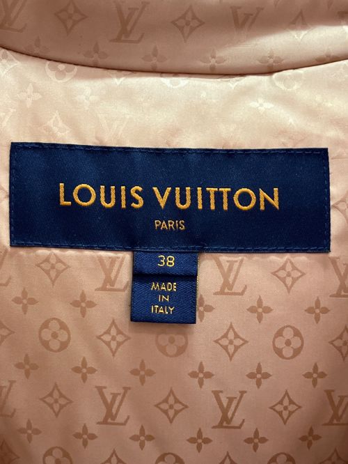 LOUIS VUITTON（ルイ ヴィトン）LOUIS VUITTON (ルイ ヴィトン) フーデッドダウンジャケット シャンパンゴールド サイズ:38の古着・服飾アイテム