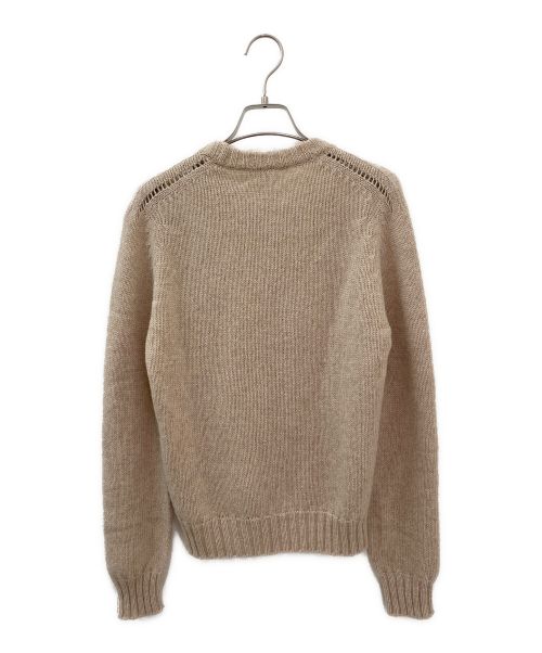 CELINE（セリーヌ）CELINE (セリーヌ) クルーネックニット ベージュ サイズ:XSの古着・服飾アイテム