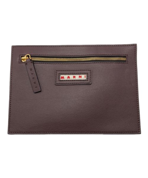 MARNI（マルニ）MARNI (マルニ) レザートートバッグ ブラウンの古着・服飾アイテム