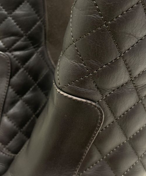 CHANEL（シャネル）CHANEL (シャネル) マトラッセサイドゴアブーツ ブラック サイズ:36の古着・服飾アイテム