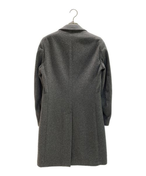 LARDINI（ラルディーニ）LARDINI (ラルディーニ) ウールフランネル シングル チェスター コート グレー サイズ:42の古着・服飾アイテム