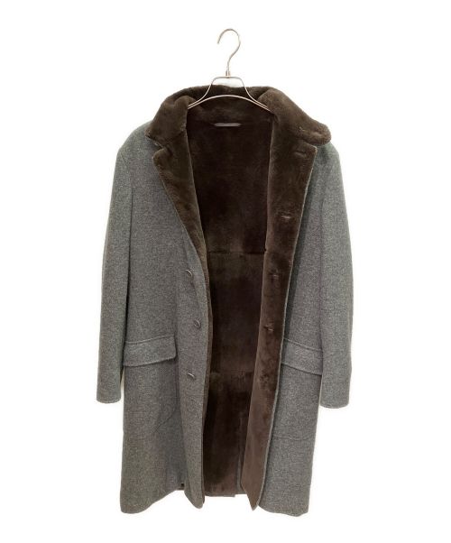 LORO PIANA（ロロピアーナ）LORO PIANA (ロロピアーナ) ヌートリアカシミヤコート グレー サイズ:Lの古着・服飾アイテム
