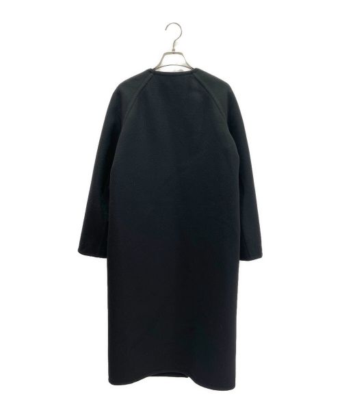 HERMES（エルメス）HERMES (エルメス) ケープ付カシミヤノーカラーコート ブラック サイズ:34の古着・服飾アイテム