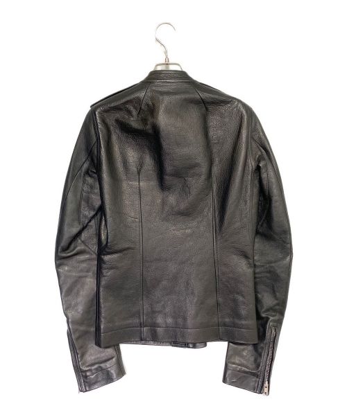 RICK OWENS（リックオウエンス）RICK OWENS (リック オウエンス) レザーライダースジャケット ブラック サイズ:46の古着・服飾アイテム