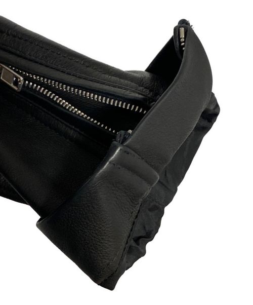 RICK OWENS（リックオウエンス）RICK OWENS (リック オウエンス) レザーライダースジャケット ブラック サイズ:46の古着・服飾アイテム