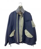 sacaiサカイ）の古着「21AW Wool Surge Nylon Twill Blouson」｜ネイビー×オリーブ