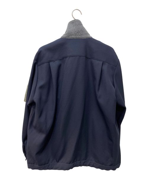 sacai（サカイ）sacai (サカイ) 21AW Wool Surge Nylon Twill Blouson ネイビー×オリーブ サイズ:3の古着・服飾アイテム
