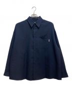 MARNIマルニ）の古着「トロピカルウールシャツ」｜ネイビー