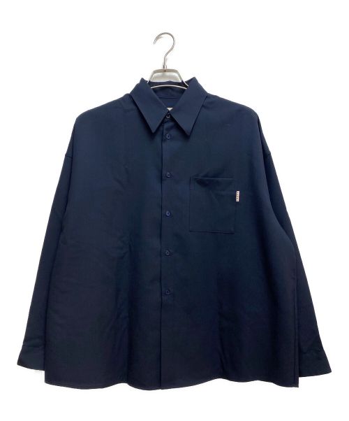 MARNI（マルニ）MARNI (マルニ) トロピカルウールシャツ ネイビー サイズ:44の古着・服飾アイテム