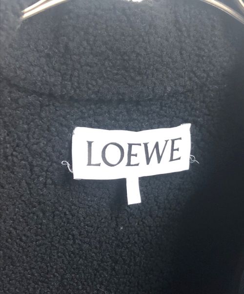 LOEWE（ロエベ）LOEWE (ロエベ) コントラストデニムパッチワークジャケット インディゴ×ブラック サイズ:44の古着・服飾アイテム