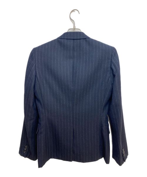 COMME des GARCONS HOMME PLUS（コムデギャルソンオムプリュス）COMME des GARCONS HOMME PLUS (コムデギャルソンオムプリュス)) ピンストライプスタッズテーラードジャケット ネイビー サイズ:XSの古着・服飾アイテム