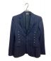 COMME des GARCONS HOMME PLUS（コムデギャルソンオムプリュス）の古着「ピンストライプスタッズテーラードジャケット」｜ネイビー