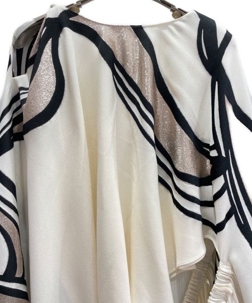 FENDI（フェンディ）FENDI (フェンディ) Graphic Printドレス オフホワイト サイズ:42の古着・服飾アイテム