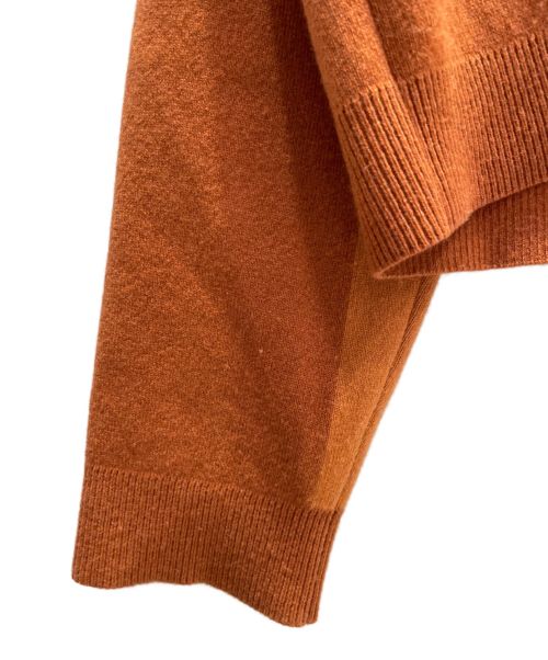 HERMES（エルメス）HERMES (エルメス) ニットカーディガン オレンジ サイズ:38の古着・服飾アイテム