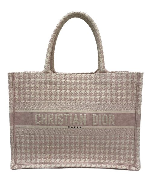 Christian Dior（クリスチャン ディオール）Christian Dior (クリスチャン ディオール) ブックトート ローズ デ ヴァン サイズ:ミディアムの古着・服飾アイテム
