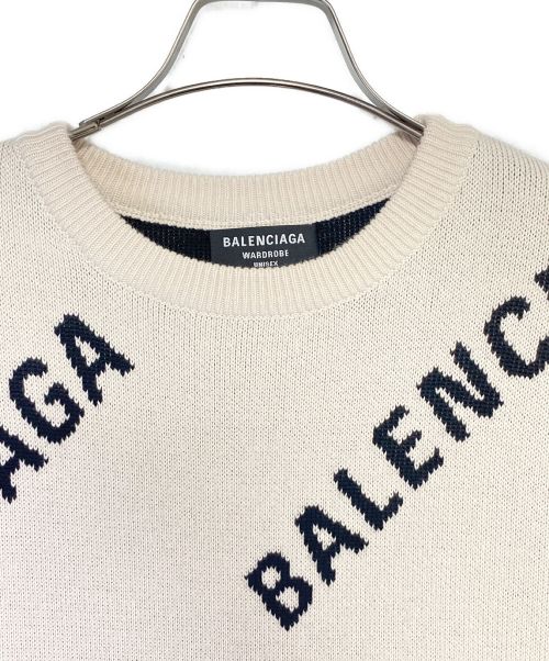 BALENCIAGA（バレンシアガ）BALENCIAGA (バレンシアガ) ALLOVER LOGO Knit サイズ:Sの古着・服飾アイテム