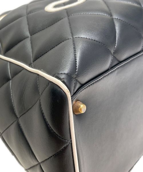 CHANEL（シャネル）CHANEL (シャネル) ロゴボストンバッグ ブラック サイズ:-の古着・服飾アイテム