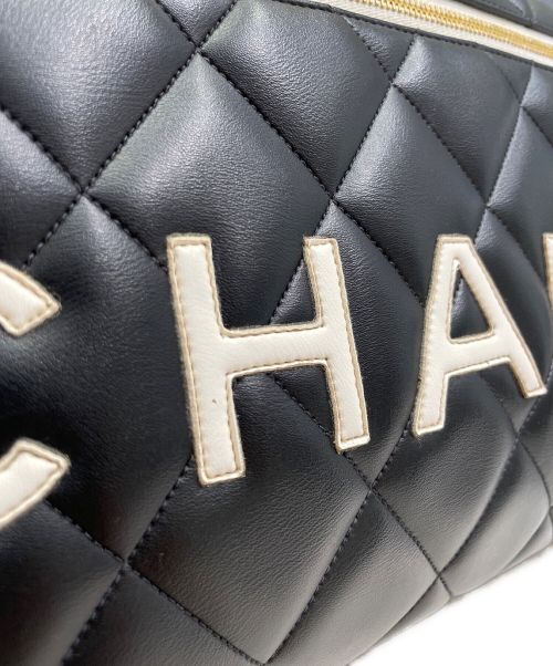 CHANEL（シャネル）CHANEL (シャネル) ロゴボストンバッグ ブラック サイズ:-の古着・服飾アイテム