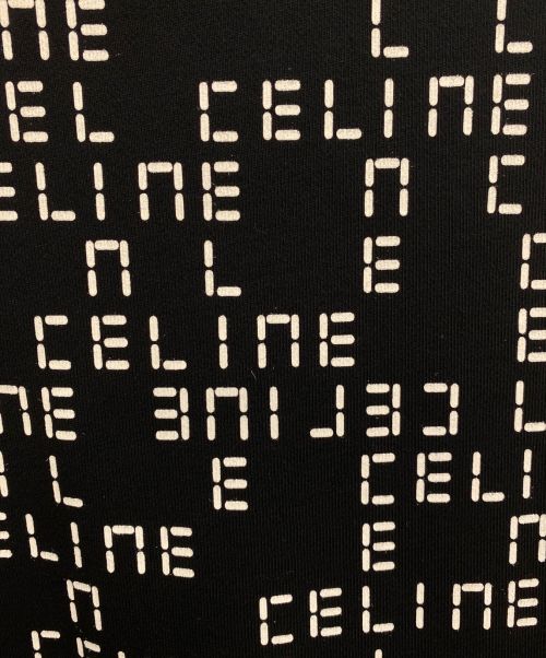 CELINE（セリーヌ）CELINE (セリーヌ) 22AW ルーズフーディー / コットンフリース ブラック×ホワイト サイズ:Sの古着・服飾アイテム