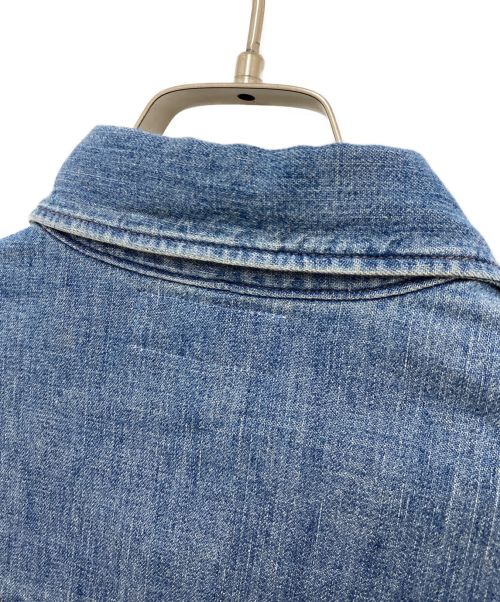 CELINE（セリーヌ）CELINE (セリーヌ) 22SS ウエスタンシャツ / ユニオンオーシャンウォッシュ デニム インディゴ×アイボリー サイズ:Sの古着・服飾アイテム