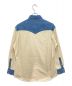 CELINE (セリーヌ) 22SS ウエスタンシャツ / ユニオンオーシャンウォッシュ デニム インディゴ×アイボリー サイズ:S：64800円