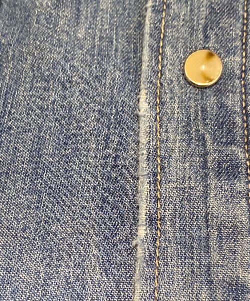 CELINE（セリーヌ）CELINE (セリーヌ) 22SS カウボーイ/ペインターシャツ インディゴ サイズ:Sの古着・服飾アイテム