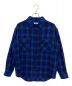 CELINE（セリーヌ）の古着「22AW ルーズシャツ チェック / フランネル」｜ブルー×ブラック