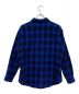 CELINE (セリーヌ) 22AW ルーズシャツ チェック / フランネル ブルー×ブラック サイズ:37：67800円