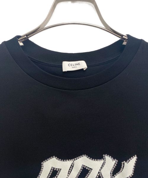 CELINE（セリーヌ）CELINE (セリーヌ) 22AW スタッズBOY DOLL Tシャツ / コットンジャージー ブラック サイズ:Sの古着・服飾アイテム