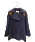 Chloe（クロエ）の古着「モヘヤウールダブルブレストコート」｜ネイビー