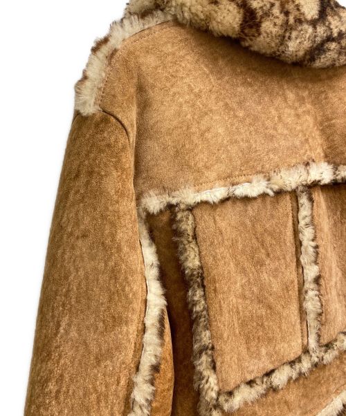 COACH（コーチ）COACH (コーチ) Schott (ショット) シアリングコート ブラウン サイズ:Mの古着・服飾アイテム