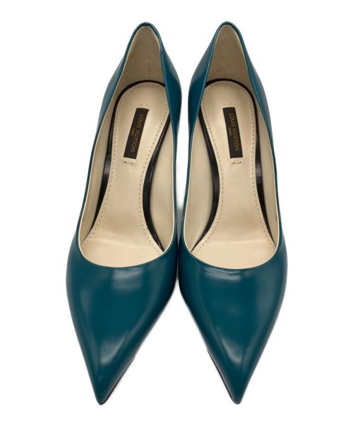 LOUIS VUITTON（ルイ ヴィトン）LOUIS VUITTON (ルイ ヴィトン) ポインテッドトゥパンプス グリーン サイズ:36 1/2の古着・服飾アイテム