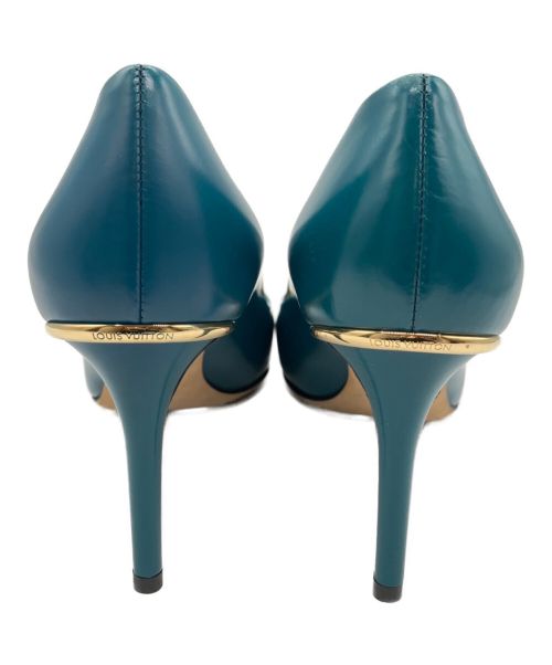 LOUIS VUITTON（ルイ ヴィトン）LOUIS VUITTON (ルイ ヴィトン) ポインテッドトゥパンプス グリーン サイズ:36 1/2の古着・服飾アイテム