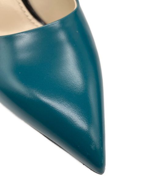 LOUIS VUITTON（ルイ ヴィトン）LOUIS VUITTON (ルイ ヴィトン) ポインテッドトゥパンプス グリーン サイズ:36 1/2の古着・服飾アイテム