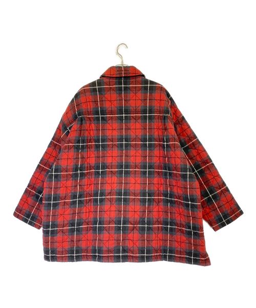 BALENCIAGA（バレンシアガ）BALENCIAGA (バレンシアガ) QUILTED JACKET WITH COLLAR レッド サイズ:44の古着・服飾アイテム