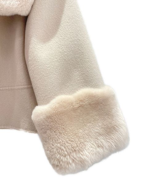 FOXEY BOUTIQUE（フォクシー ブティック）FOXEY BOUTIQUE (フォクシー ブティック) ヌートリアファージャケット ベージュ サイズ:38の古着・服飾アイテム