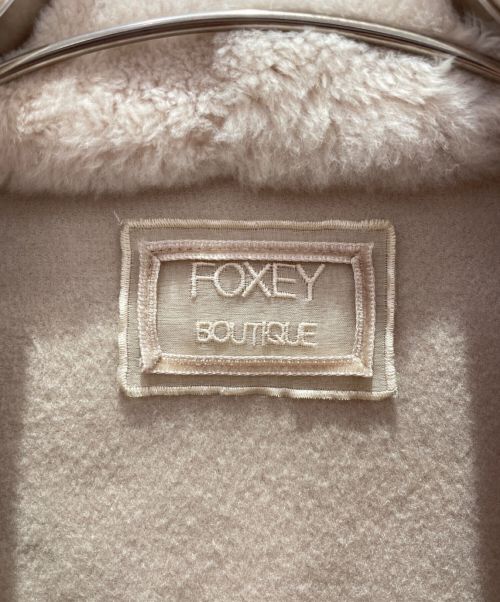 FOXEY BOUTIQUE（フォクシー ブティック）FOXEY BOUTIQUE (フォクシー ブティック) ヌートリアファージャケット ベージュ サイズ:38の古着・服飾アイテム