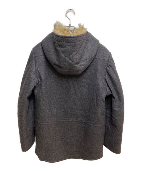 LOUIS VUITTON（ルイ ヴィトン）LOUIS VUITTON (ルイ ヴィトン) フォックスファーライナーカシミヤ混コート グレー サイズ:48の古着・服飾アイテム