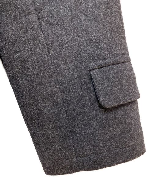 LOUIS VUITTON（ルイ ヴィトン）LOUIS VUITTON (ルイ ヴィトン) フォックスファーライナーカシミヤ混コート グレー サイズ:48の古着・服飾アイテム