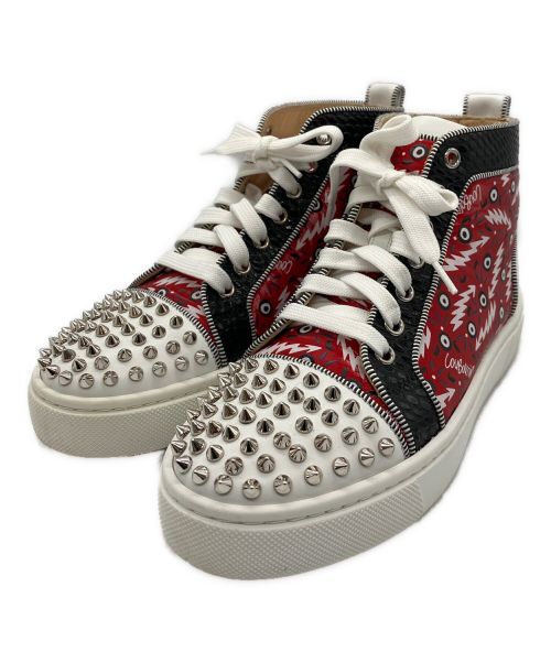Christian Louboutin（クリスチャン・ルブタン）Christian Louboutin (クリスチャン・ルブタン) SUPER LOU SPIKES ホワイト サイズ:37 1/2の古着・服飾アイテム