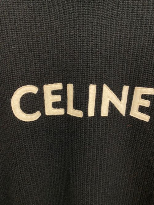 CELINE（セリーヌ）CELINE (セリーヌ) 21AW オーバーサイズ セーター / リブ編みウール ブラック サイズ:Sの古着・服飾アイテム