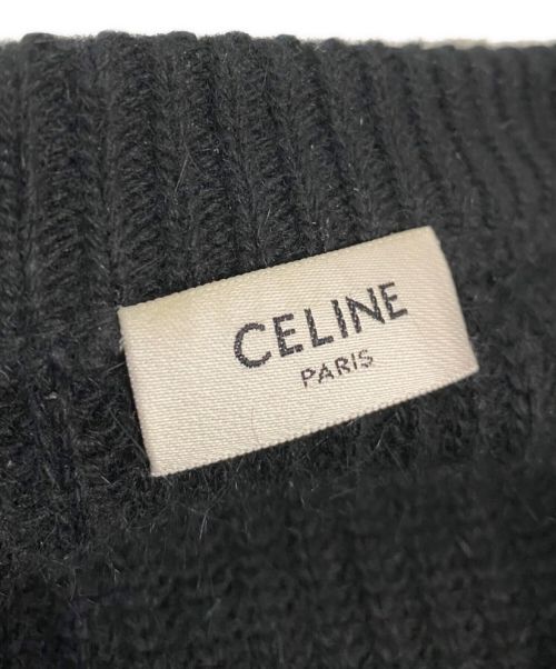 CELINE（セリーヌ）CELINE (セリーヌ) 21AW オーバーサイズ セーター / リブ編みウール ブラック サイズ:Sの古着・服飾アイテム