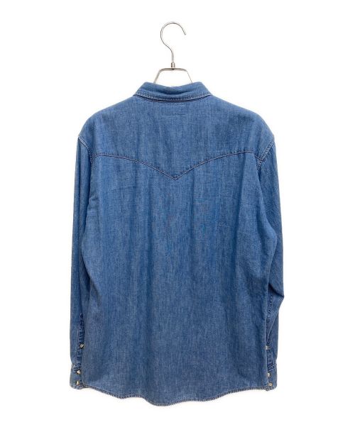 CELINE（セリーヌ）CELINE (セリーヌ) ウエスタンシャツ インディゴ サイズ:Lの古着・服飾アイテム