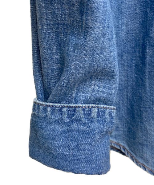 CELINE（セリーヌ）CELINE (セリーヌ) ウエスタンシャツ インディゴ サイズ:Lの古着・服飾アイテム